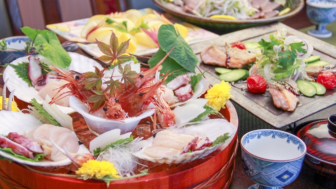 気仙沼・海の幸満載！〜美味旬鮮〜目でも楽しむ新鮮食材の創作和食【1泊2食】